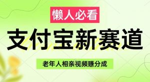 支付宝新赛道，利用老年人相亲视频，挣分成收益，轻松月入过W，操作简单-知乎者也