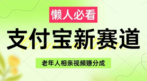 支付宝新赛道,利用老年人相亲视频,挣分成收益,轻松月入过W,操作简单-知乎者也