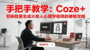 手把手教学:Coze + 剪映批量生成火柴人心理学视频的硬核攻略-知乎者也