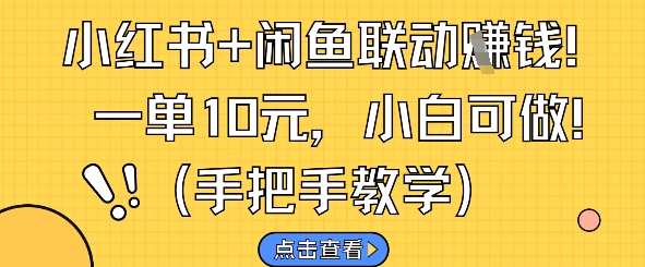 小红书+闲鱼联动挣钱,一单10元,小白可做-知乎者也