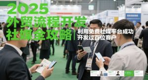 2025外贸流程开发社媒全攻略,利用免费社媒平台成功开发过百位客户-知乎者也