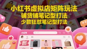 小红书虚拟店矩阵玩法,铺货铺笔记型打法,少款狂怼笔记型打法-知乎者也