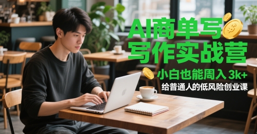 AI商单写作实战营,小白也能周入3k+,给普通人的低风险创业课-知乎者也