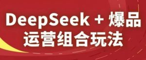 DeepSeek+爆品运营组合玩法,2025淘系精品课-知乎者也