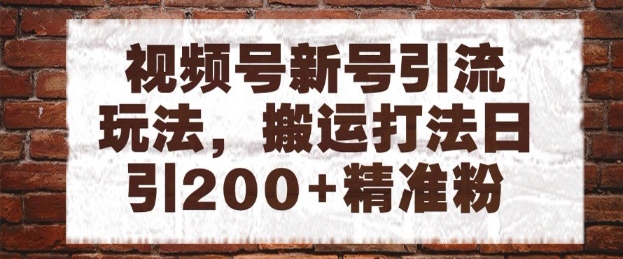 视频号新号引流玩法,搬运打法日引200+精准粉,可矩阵放大【揭秘】-知乎者也