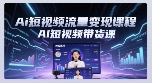 Ai短视频流量变现课程,Ai短视频带货课-知乎者也