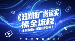 短剧推广搬运实操全流程,0粉拉新+星图强引导-知乎者也