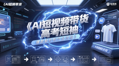 AI短视频带货高考短袖爆款解析制作全流程-知乎者也