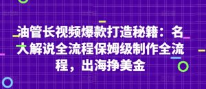 油管长视频爆款打造秘籍:名人解说全流程保姆级制作全流程,出海挣美金-知乎者也