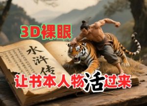 书本人物裸眼3D视频，新的玩法，流量超猛，保姆级教程-知乎者也