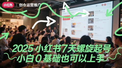 2025小红书7天螺旋起号,小白0基础也可以上手-知乎者也