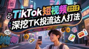TikTok短视频带货线上课,深挖TK投流达人打法-知乎者也