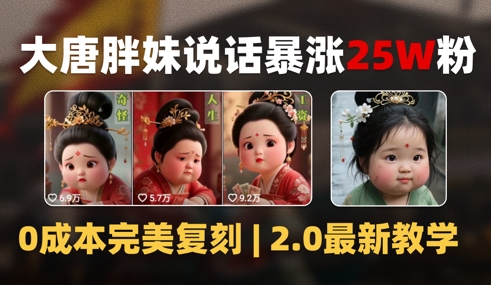 AI大唐胖贵妃说话2.0,40条视频暴涨40w粉,附独家变现攻略-知乎者也