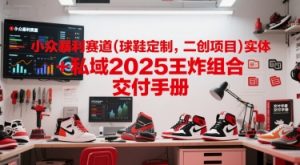 小众暴利赛道(球鞋定制,二创项目)实体+私域2025王炸组合 交付手册-知乎者也