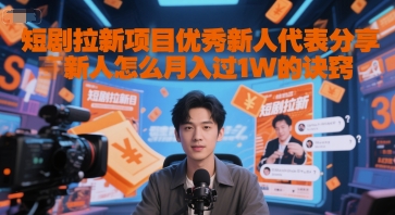 短剧拉新项目优秀新人代表分享新人怎么月入过1W的诀窍-知乎者也
