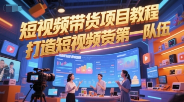 短视频带货项目教程,打造短视频带货第一队伍-知乎者也
