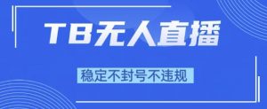 2025年TB无人直播带货10.0,全新技术,不违规,不封号,纯小白操作,日入1k【揭秘】-知乎者也