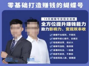 蝴蝶号专栏-视频号运营教程,零基础打造挣钱的蝴蝶号,14天蝴蝶号变现全攻略-知乎者也