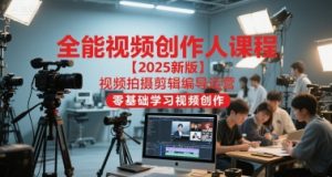 全能视频创作人课程【2025新版】视频拍摄剪辑编导运营,零基础学习视频创作-知乎者也