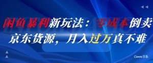 闲鱼暴利新玩法：零成本倒卖京东货源，月入过1W真不难-知乎者也