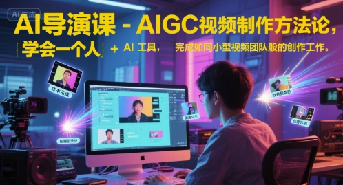 AI导演课-AIGC视频制作方法论,学会一个人+AI工具,完成如同小型视频团队般的创作工作,实现导演梦-知乎者也