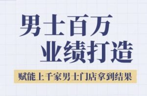 2025男士美业百万业绩打造,赋能上千家男士门店拿到结果-知乎者也