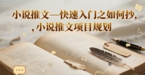 小说推文—快速入门之如何抄 ，小说推文项目规划-知乎者也