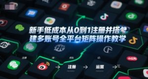 新手低成本从0到1注册并搭建多账号全平台矩阵操作教学,手机号-邮箱-IP-工具-知乎者也