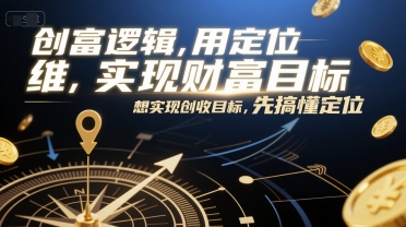 创富逻辑,用定位思维实现财富目标,想实现创收目标,先搞懂定位-知乎者也