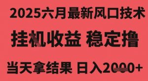 2025六月最新风口技术，无人挂G撸礼物，长期稳定 一个小时收益2k+，小白当天拿结果【揭秘】-知乎者也