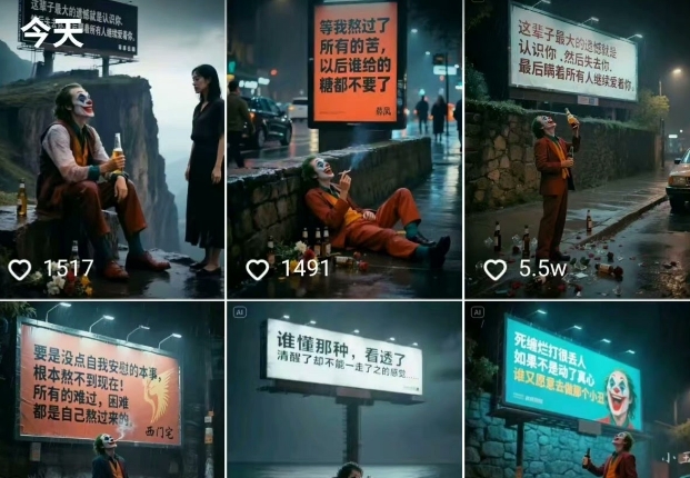 一条视频竟然15W赞!用AI制作小丑自嘲扎心文案视频,当下非常火爆的短视频流量神器-知乎者也
