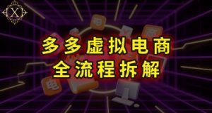 拼多多虚拟电商全流程拆解,深度学习每一个环节,看完即可上手实操-知乎者也
