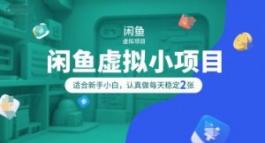 闲鱼虚拟小项目，操作简单，适合新手小白，认真做每天稳定2张-知乎者也