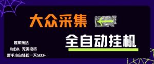 大众采集全自动玩法,新手小白轻松一天5张+,操作简单零成本【揭秘】-知乎者也