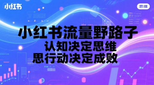 小红书流量野路子，认知决定思维，思维决定行动，行动决定成败-知乎者也
