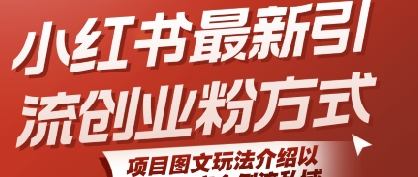 小红书最新引流创业粉方式,项目图文玩法介绍以及如何安全倒流私域-知乎者也