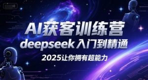 AI获客训练营，deepseek入门到精通，2025让你拥有超能力-知乎者也