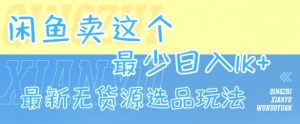 闲鱼卖这个，最少日入1k，最新无货源选品玩法-知乎者也