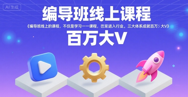 编导班线上课程,不仅是学习一门课程,更是进入一个行业,三大体系成就百万大V-知乎者也