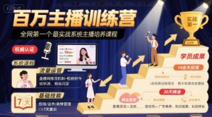 百万主播训练营,全网第一个最实战系统主播培养课程-知乎者也