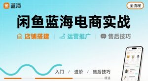 闲鱼蓝海电商实战,店铺搭建运营售后全流程-知乎者也