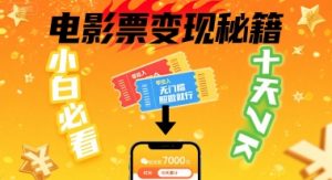 小白必看！卖电影票项目，零投入无门槛谁都能做，十天到手 7k，照做就行【揭秘】-知乎者也