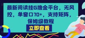 最新阅读挂G撸金平台，无风控，单窗口70+，支持矩阵，保姆级教程【揭秘】-知乎者也
