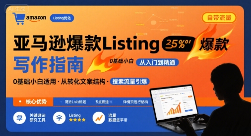 亚马逊爆款Listing写作方法,亚马逊0基础小白也能写爆款自带流量的Listing-知乎者也