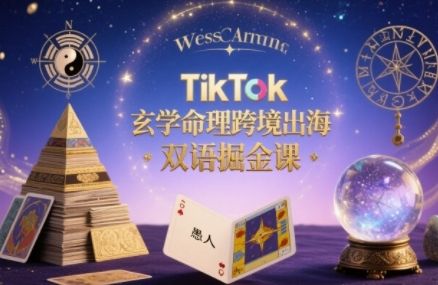 TikTok玄学命理跨境出海双语掘金课,手把手教你用命理知识精准直击海外用户痛点-知乎者也