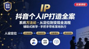 抖音个人IP系统落地实操大课,实操课程,辅助落地-知乎者也