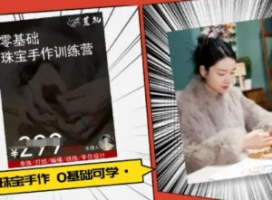 小集电商水晶直播带货课-抖音电商教程-知乎者也