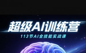 超级AI视频：绘画、带货、职场全场景113节通关课，解锁AI无限可能，开启精彩AI之旅-知乎者也