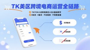 TK美区跨境电商运营全链路,TIKTOK小店跨境美区小白0基础教学,0投流0备货不拍视频不需要直播-知乎者也
