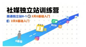 社媒独立站训练营,跑通独立站0-1,3天0基础入门-知乎者也